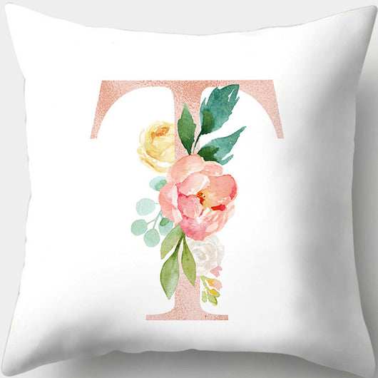 Funda de Almohada con Letras Florales Día de San Valentín Impresión Digital - Image 45