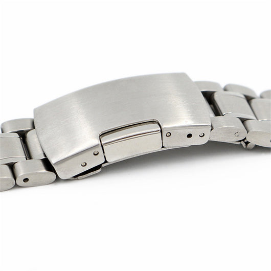 Correa de Reloj 22mm Cinco Eslabones Acero Inoxidable Sólido - Image 23