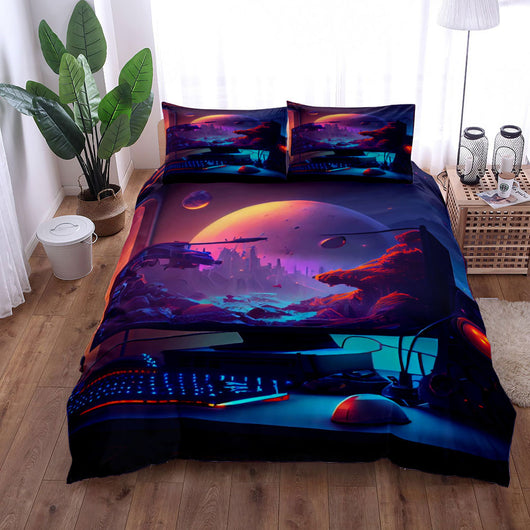 Juego de Cama Gamer 3 Piezas - Sábana, Funda Nórdica y Almohada - Image 3