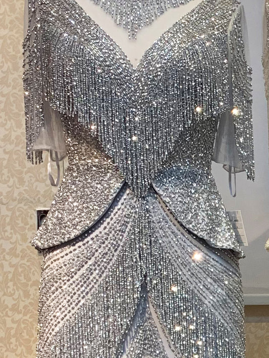 Vestido de Noche Sirena Elegancia Reina para Banquete - Image 2