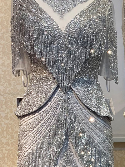 Vestido de Noche Sirena Elegancia Reina para Banquete - Image 2