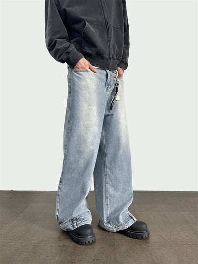 Jeans Tiro Alto Pierna Ancha con Bolsillos Funcionales - Image 2