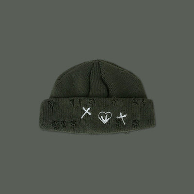 Gorro de Lana con Bordado Calado Versátil para Mujer - Image 4