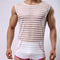 Chaleco Deportivo Rayas Elástico Cuello Redondo