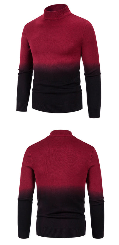 Suéter Térmico Degradado Cuello Medio para Hombre - Image 8