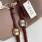 Reloj de Pulsera Retro para Mujer con Correa de Cuero Genuino y Esfera Pequeña