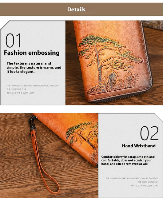 Cartera Larga de Cuero para Mujer Amanecer - Image 8