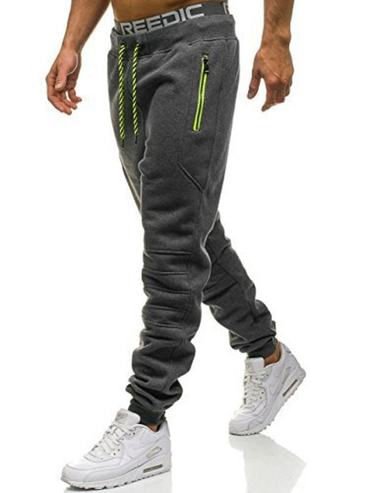 Pantalones deportivos casuales con detalles de costura y cierre - Image 14