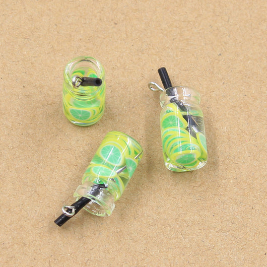 Botella de Cristal con Accesorios de Joyería DIY - Llavero Colgante - Image 14