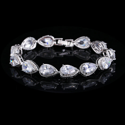 Pulsera de Niña con Zirconia Brillante y Baño de Platino - Image 10
