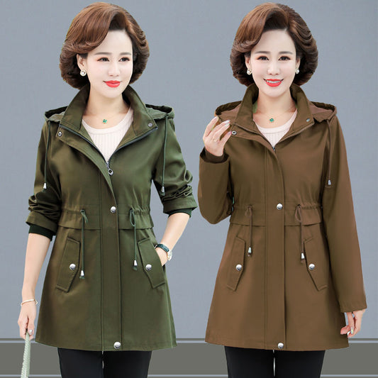Abrigo Tipo Trench Elegante Largo - Primavera y Otoño