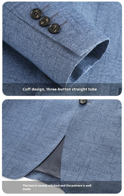 Blazer Ejecutivo de Color Sólido para Hombre - Image 15