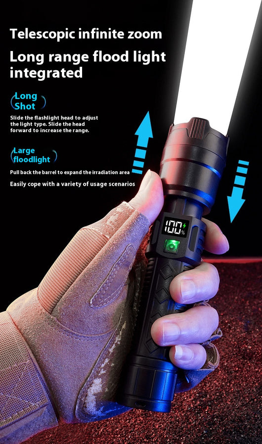 Linterna Recargable LED de Alta Potencia con Batería de Larga Duración - Image 8