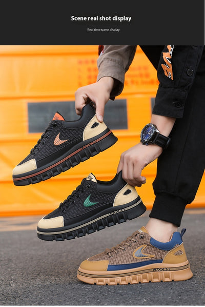 Zapatos Casuales Deportivos para Hombre con Suela Gruesa y Estilo Moderno - Image 11
