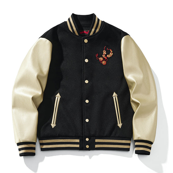 Chaqueta Bordada Pesada Estilo Chino para Hombre