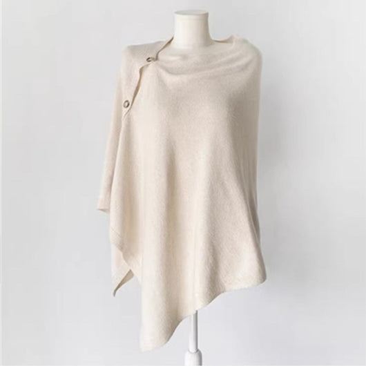 Capa Chal de Lana para Mujer con Corte Diagonal - Image 8