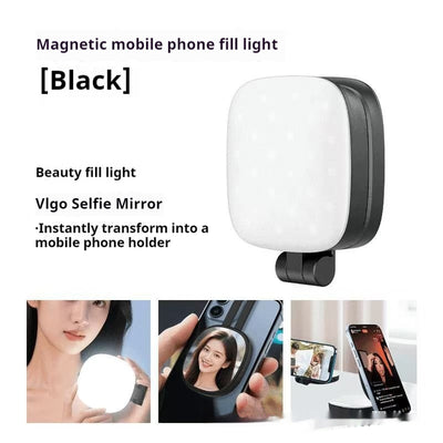 Luz LED Magnética para Selfies con Espejo de Maquillaje Portátil - Image 6