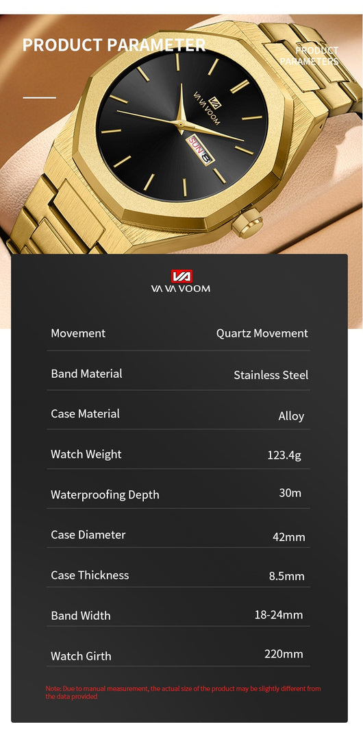 Reloj Casual Ejecutivo con Cadena de Acero - Image 12