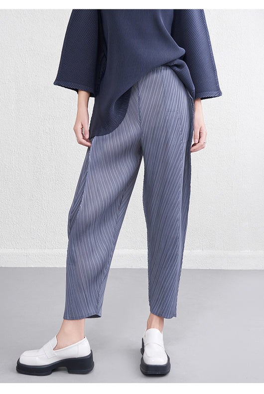 Pantalones Skinny de Cintura Alta con Pliegues Reductores para Primavera y Verano - Image 17
