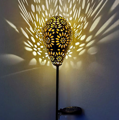 Lámpara Solar de Hierro Forjado para Jardín - Esfera Decorativa - Image 12