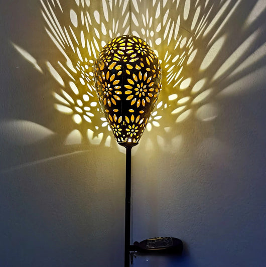 Lámpara Solar de Hierro Forjado para Jardín - Esfera Decorativa - Image 12
