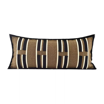 Funda de Cojín Marrón Khaki Lujo - Mezcla Lino Algodón para Sofá y Hogar - Image 6