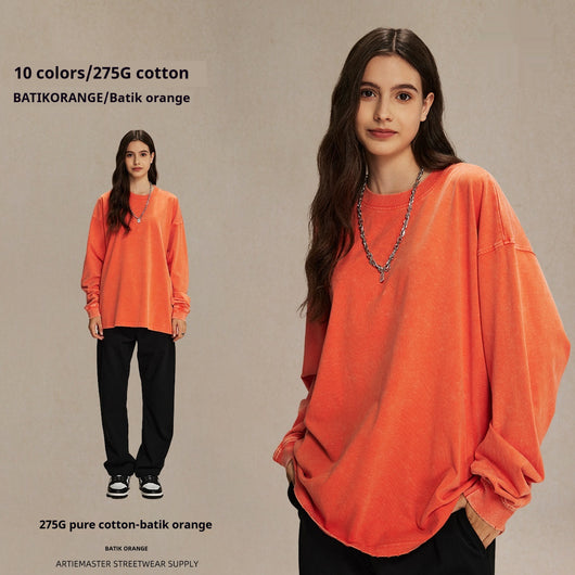 Camiseta de Algodón Suelta Casual Cuello Redondo - Image 14