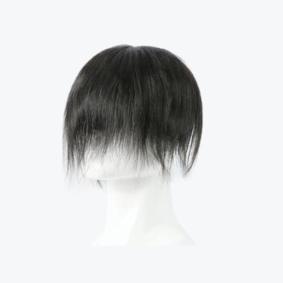 Pelucas para Hombre Cabello Humano Real Tejido a Mano