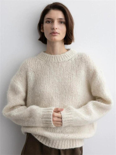 Suéter de Mohair Tejido Oversized Relajado - Image 11