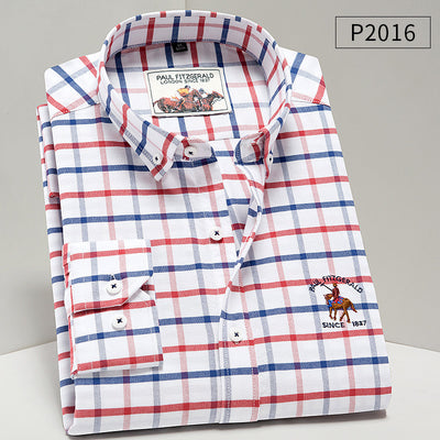 Camisa Oxford de Algodón Puro para Hombre - Estilo Ejecutivo Casual - Image 21