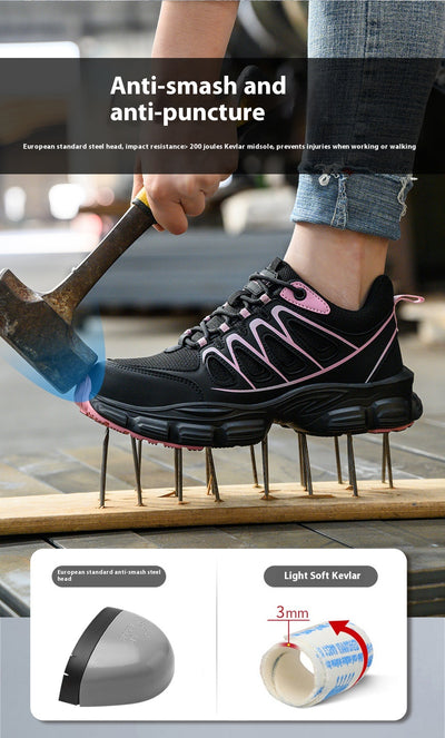 Zapatos de Seguridad Antiaplastamiento y Antipunción para Mujer con Punta de Acero - Image 13