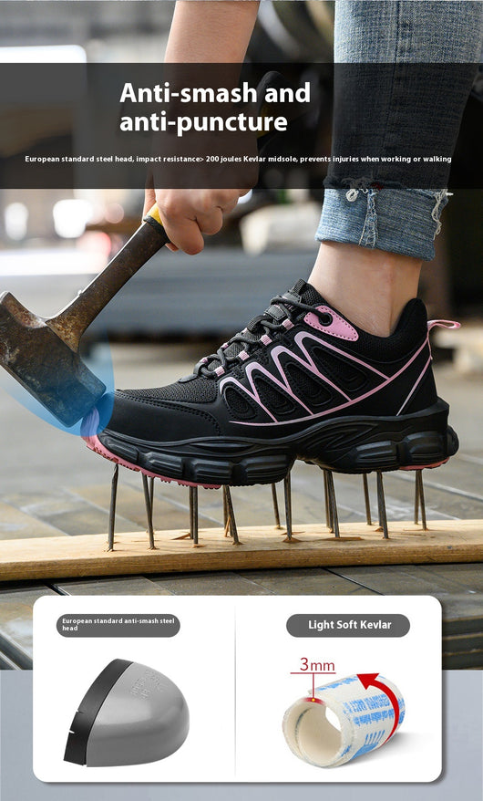 Zapatos de Seguridad Antiaplastamiento y Antipunción para Mujer con Punta de Acero - Image 13