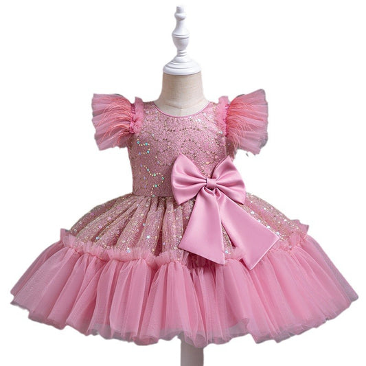 Vestido de Fiesta Infantil con Falda Tul Flores - Colección Verano - Image 2