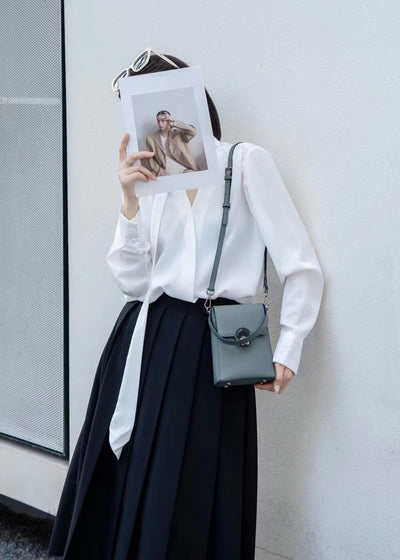 Bolso Bandolera de Cuero Genuino Estilo Coreano Multiuso - Image 12