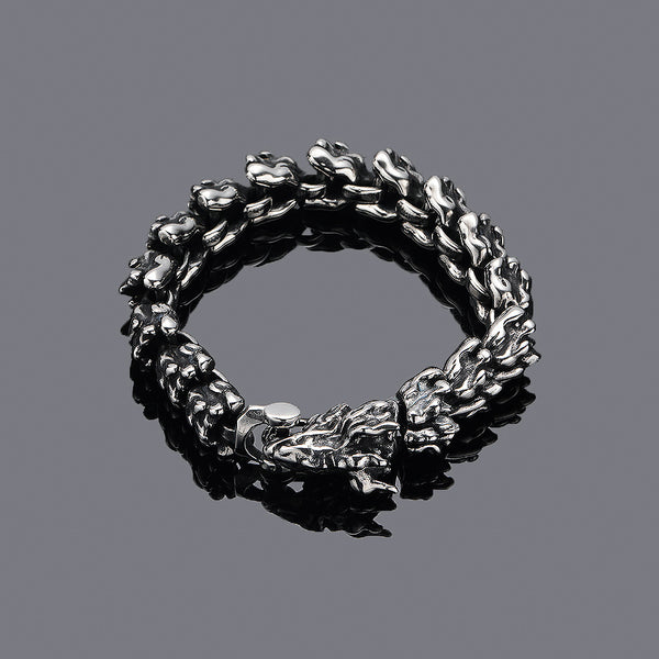 Pulsera Vintage Cabeza de Dragón para Hombre - Acceorio de Poder y Estilo - Image 3