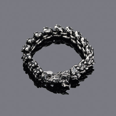 Pulsera Vintage Cabeza de Dragón para Hombre - Acceorio de Poder y Estilo - Image 3