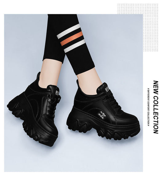 Zapatos Deportivos Dad Shoes con Suela Elevada y Cuero Suave Premium - Image 15