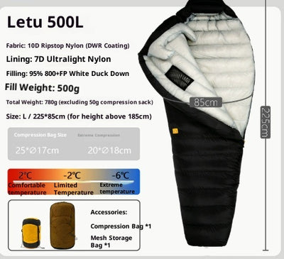 Saco de Dormir Ultraligero de Plumón para Camping - Image 11