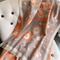 Women's Warm Floral Jacquard Faux Cashmere Scarf