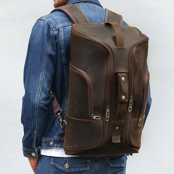 Mochila de Cuero Premium para Hombre - Estilo Ejecutivo