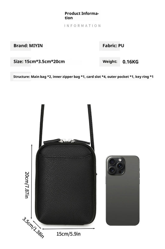 Bolso Bandolera Vertical para Mujer - Diseño Minimalista y Versátil - Image 10