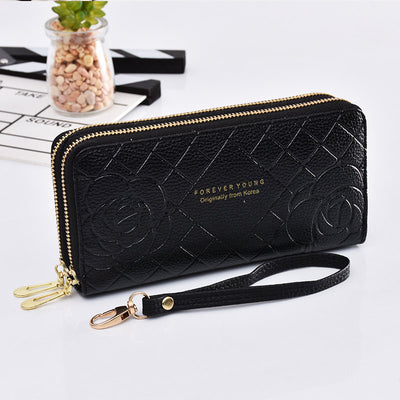 Cartera de Muñeca con Doble Cierre y Gran Capacidad - Image 4