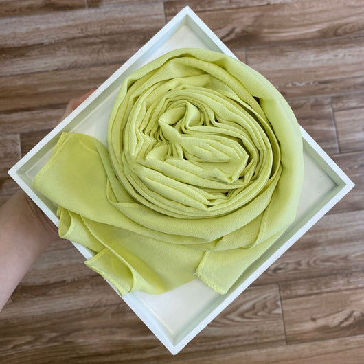 Pañuelo Hijab de Gasa Perlada Liso para Mujer - Image 42