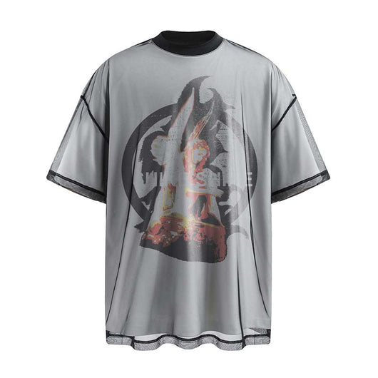 Playera Hombre Ángel Americano Doble Capa Manga Corta Diseño Exclusivo - Image 2