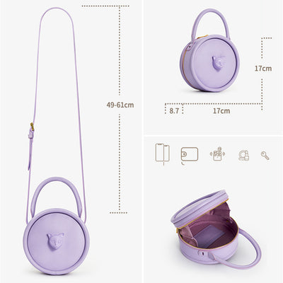 Bolso Bandolera Portátil con Diseño de Cabeza de Gato para Mujer - Image 18
