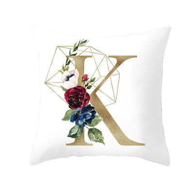 Funda de Almohada Nórdica con Letras Doradas y Diseño Geométrico - Image 53
