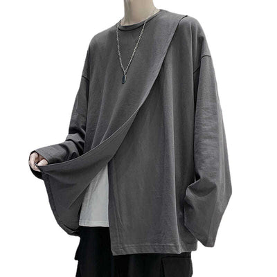 Camiseta Manga Larga Cuello Redondo con Diseño de Abertura Lateral - Image 7