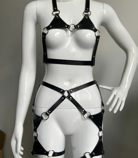 Cadena de Cintura Negra con Nudos Individuales Envueltos - Image 3
