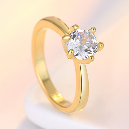 Anillo de Circonita con Seis Garras de Diamante - Image 19