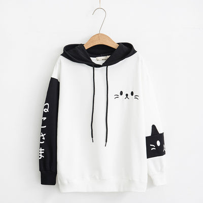 Sudadera con Capucha Gato Barbudo para Estudiantes - Image 7